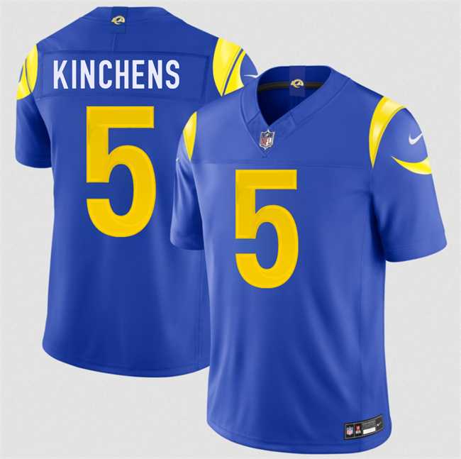 Mens Los Angeles Rams #5 Kamren Kinchens Royal 2026 F.U.S.E. Vapor Limited Stitched Jersey Dzhi