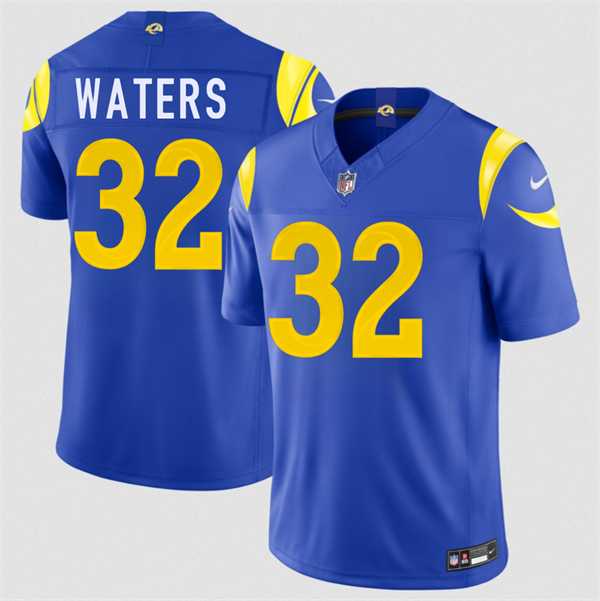 Mens Los Angeles Rams #32 Jordan Waters Royal 2026 F.U.S.E. Vapor Limited Stitched Jersey Dzhi