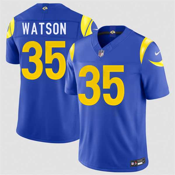 Mens Los Angeles Rams #35 Jaylen Watson Royal 2026 F.U.S.E. Vapor Limited Stitched Jersey Dzhi