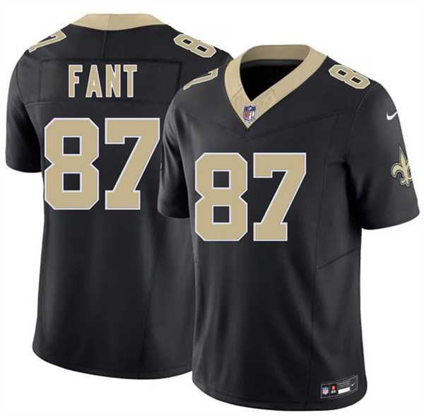 Mens New Orleans Saints #87 Noah Fant Black 2026 F.U.S.E Vapor Limited Stitched Jersey Dzhi