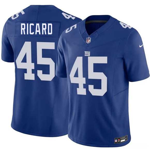 Mens New York Giants #45 Patrick Ricard Blue 2026 F.U.S.E. Vapor Untouchable Limited Stitched Jersey Dzhi