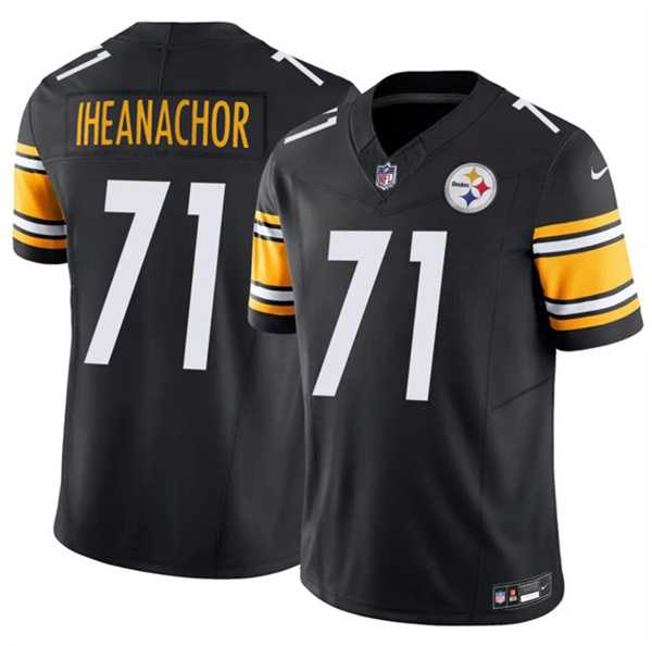 Mens Pittsburgh Steelers #71 Max Iheanachor Black 2026 Draft F.U.S.E. Vapor Limited Stitched Jersey Dzhi