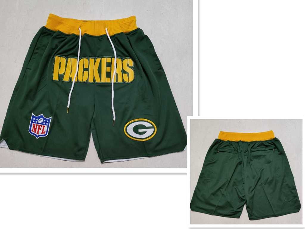 Mens Green Bay Packers Green Just Don Swingman Shorts (Run Small)