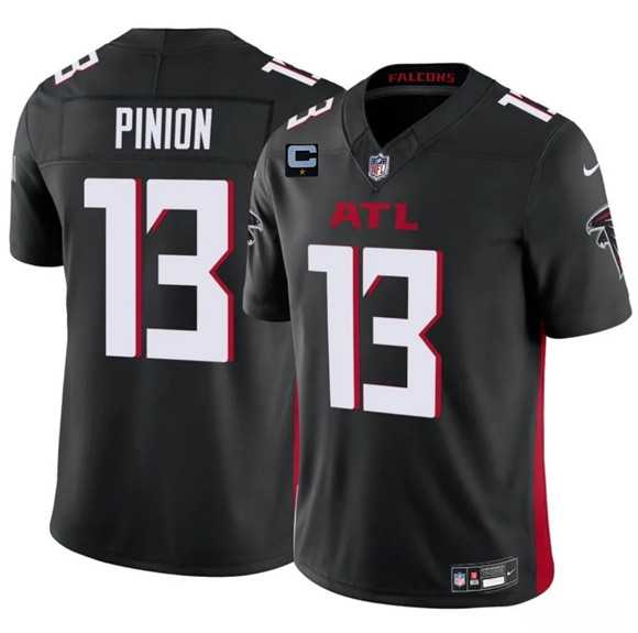Mens Atlanta Falcons #13 Bradley Pinion Black 2025 F.U.S.E With 1-Star C Patch Vapor Untouchable Limited Stitched Jersey Dzhi
