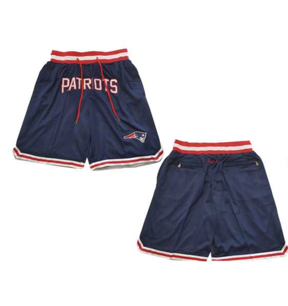 Mens New England Patriots Navy Shorts (Run Small)