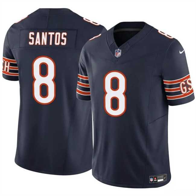 Mens Chicago Bears #8 Cairo Santos Navy 2025 F.U.S.E. Vapor Untouchable Limited Stitched Jersey Dzhi