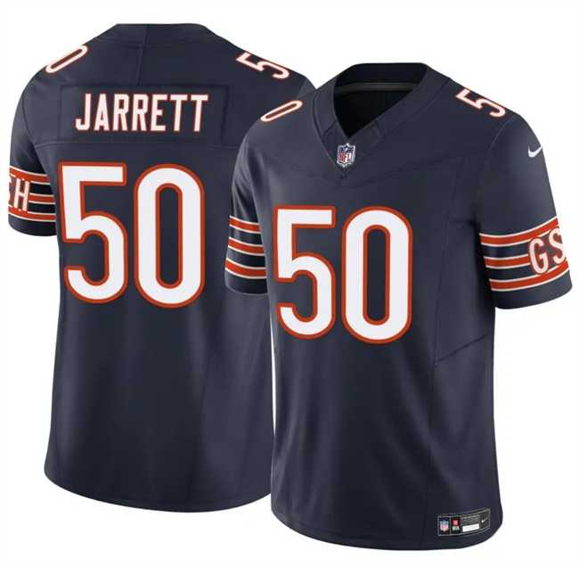 Mens Chicago Bears #50 Grady Jarrett Navy 2025 F.U.S.E. Vapor Untouchable Limited Stitched Jersey Dzhi