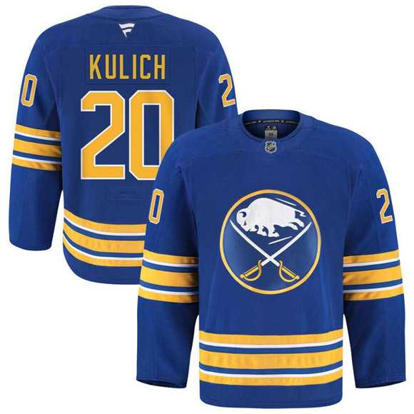 Mens Buffalo Sabres #20 Kulich Blue Stitched Hockey Jersey Dzhi