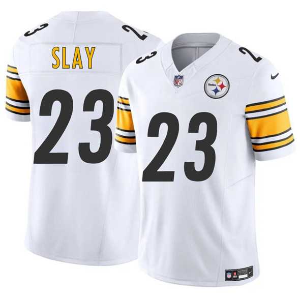 Men & Women & Youth Pittsburgh Steelers #23 Darius Slay White 2025 F.U.S.E. Vapor Limited Stitched Jersey