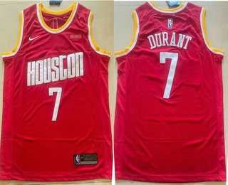 Mens Houston Rockets #7 Kevin Durant Red Classic Swingman Jersey