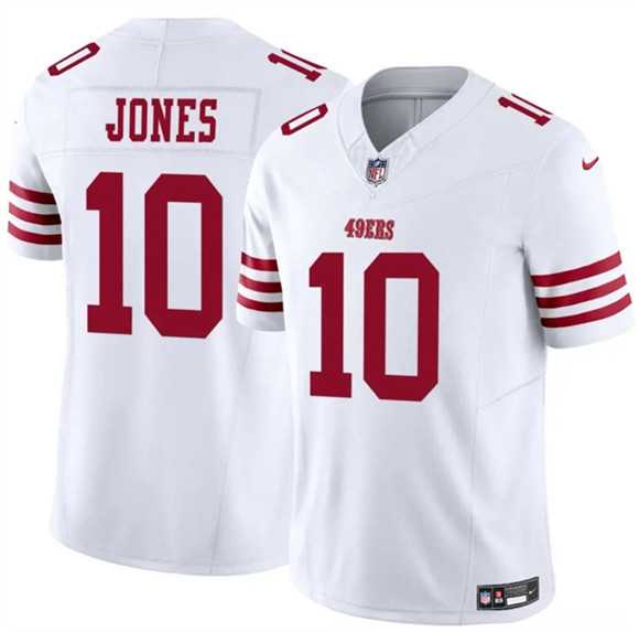 Men & Women & Youth San Francisco 49ers #10 Mac Jones White 2025 F.U.S.E. Vapor Untouchable Limited Stitched Jersey