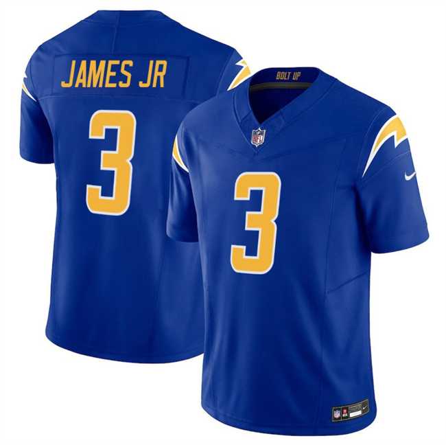 Mens Los Angeles Chargers #3 Derwin James JR Royal 2025 F.U.S.E Vapor Limited Stitched Jersey Dzhi