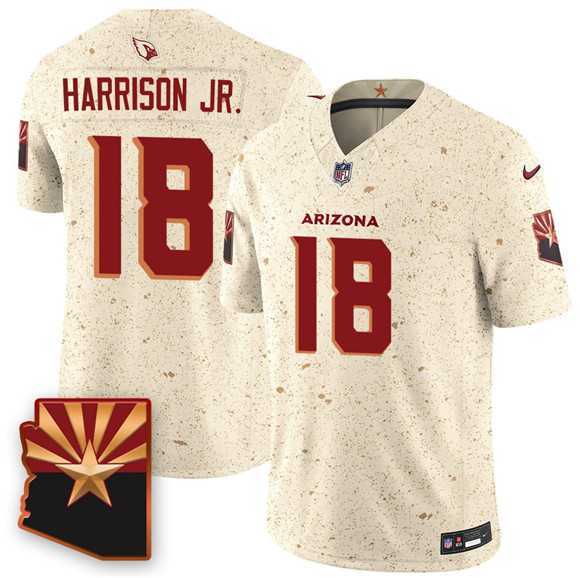 Mens Arizona Cardinals #18 Marvin Harrison Jr. 2025 F.U.S.E. Rivalries Vapor Untouchable Limited Stitched Jersey Dzhi