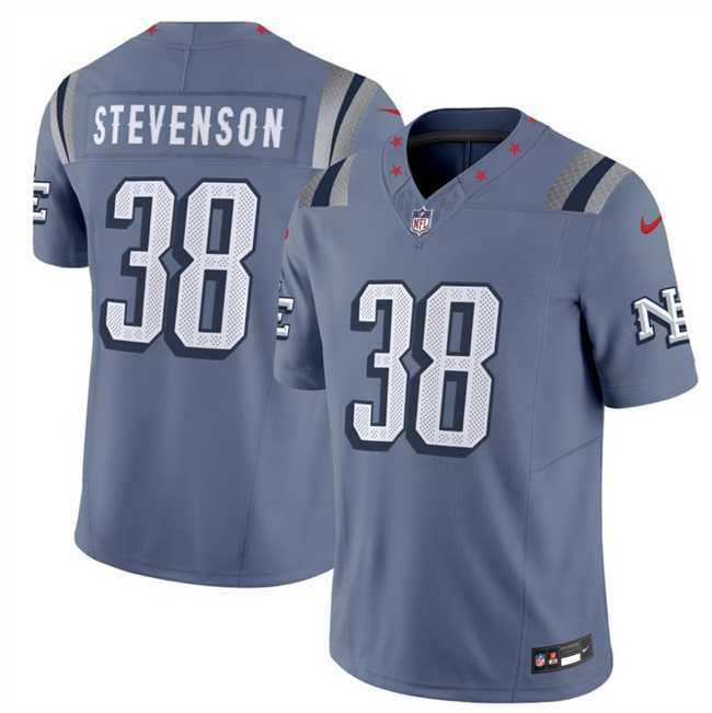 Mens New England Patriots #38 Rhamondre Stevenson 2025 F.U.S.E. Rivalries Vapor Limited Stitched Jersey Dzhi