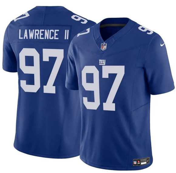 Mens New York Giants #97 Dexter Lawrence II Blue 2025 F.U.S.E. Vapor Untouchable Limited Stitched Jersey Dzhi