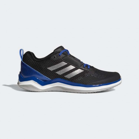 Mens Core Black/Iron Metallic/Collegiate Royal Adidas Speed Trainer 3 Baseball Shoes 111MUNZA->Adidas Men->Sneakers