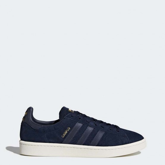 Mens Collegiate Navy/Reflective/Gold Metallic Adidas Originals Campus Shoes 209GZUDR