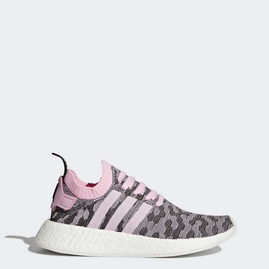 Womens Wonder Pink/Core Black Adidas Originals Nmd_r2 Primeknit Shoes 277IRNWM->Adidas Women->Sneakers