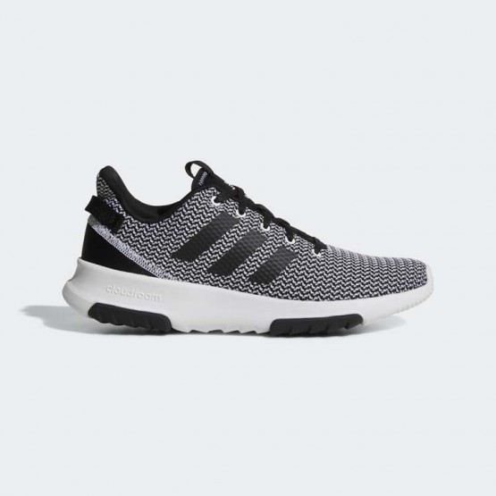 Mens White/Core Black Adidas Cloudfoam Racer Tr Sport Shoes 280MHYJB->Adidas Men->Sneakers