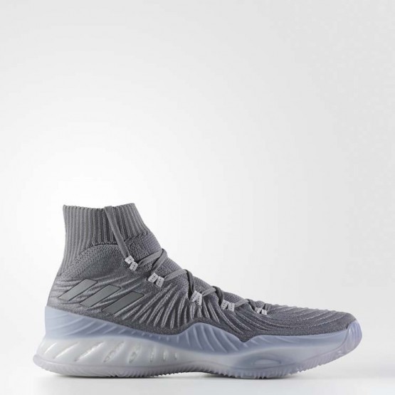 Mens Grey Adidas Crazy Explosive 2017 Primeknit Basketball Shoes 306CWMGU->Adidas Men->Sneakers