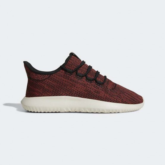 Mens Core Black/Trace Scarlet/Chalk White Adidas Originals Tubular Shadow Shoes 376DSHOI->Adidas Men->Sneakers