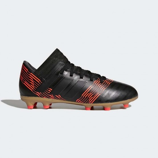 Kids Core Black/Black/Infrared Adidas Nemeziz 17.3 Firm Ground Cleats Soccer Cleats 401ZTXBK->Adidas Kids->Sneakers