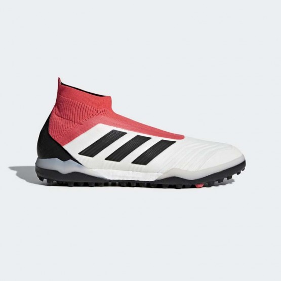 Mens White/Black Adidas Predator Tango 18+ Turf Cleats Soccer Cleats 453YIJAB->Adidas Men->Sneakers