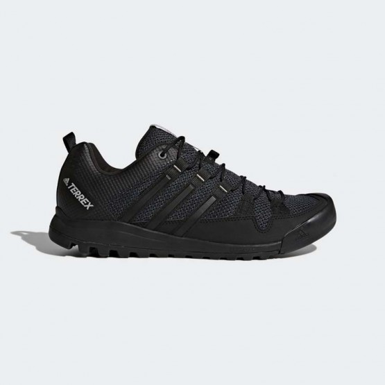 Mens Grey/Core Black/Charcoal Solid Grey Adidas Terrex Solo Outdoor Shoes 457DUTMC->Adidas Men->Sneakers