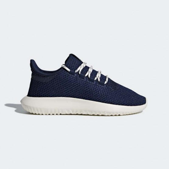 Kids Collegiate Navy/Chalk White Adidas Originals Tubular Shadow Shoes 460GDOXF->Adidas Kids->Sneakers