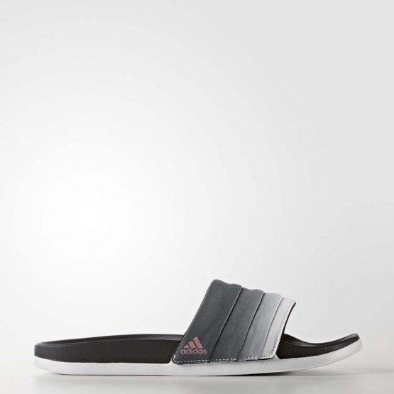 Womens Core Black/White Adidas Adilette Cloudfoam Ultra Armad Slides Training Shoes 689MYICU->Adidas Women->Sneakers