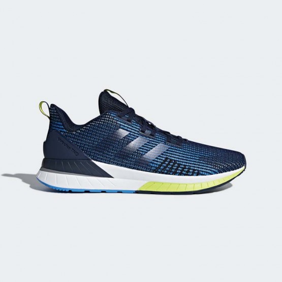 Mens Collegiate Navy/Solar Yellow Adidas Questar Tnd Running Shoes 755GNVIX->Adidas Men->Sneakers