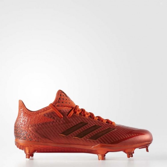 Mens Collegiate Orange/White Adidas Adizero Afterburner 4 Cleats Baseball Shoes 773MKBDR->Adidas Men->Sneakers