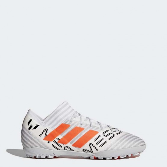 Mens White/Solar Orange/Core Black Adidas Nemeziz Messi Tango 17.3 Turf Soccer Cleats 783CUKQE->Adidas Men->Sneakers