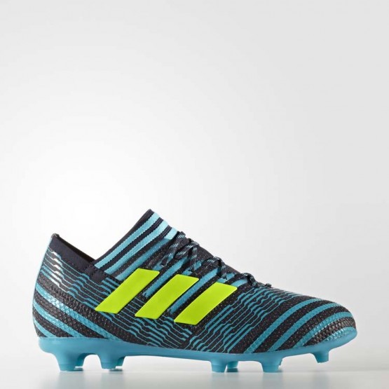 Kids Legend Ink/Electricity/Energy Blue Adidas Nemeziz 17.1 Firm Ground Cleats Soccer Cleats 796MCVZP->Adidas Kids->Sneakers