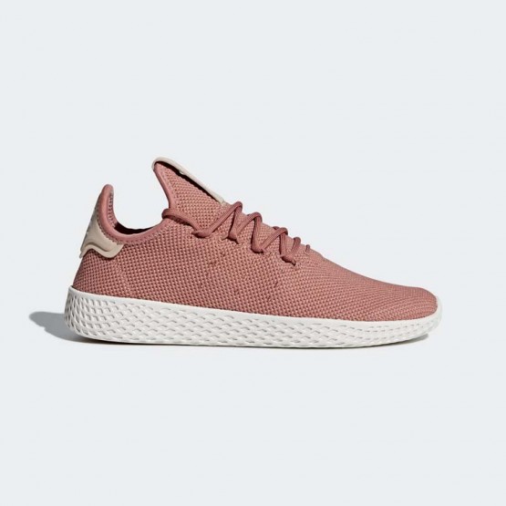 Womens Ash Pink/Chalk Adidas Originals Pharrell Williams Tennis Hu Shoes 847URXNK->Adidas Women->Sneakers