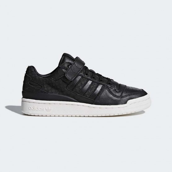 Womens Core Black/Chalk White Adidas Originals Forum Low Shoes 880SYKTE->Adidas Women->Sneakers