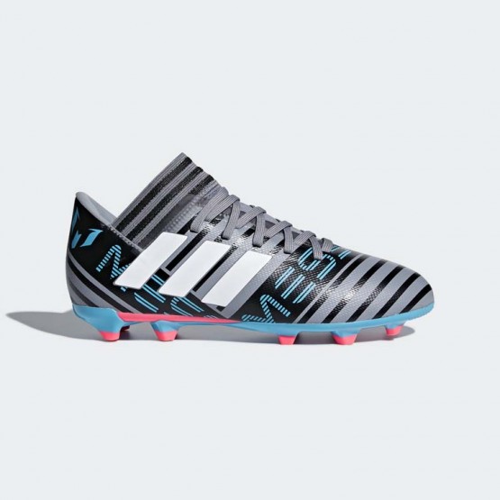 Kids Grey/White/Black Adidas Nemeziz Messi 17.3 Firm Ground Cleats Soccer Cleats 979XTOAL->Adidas Kids->Sneakers