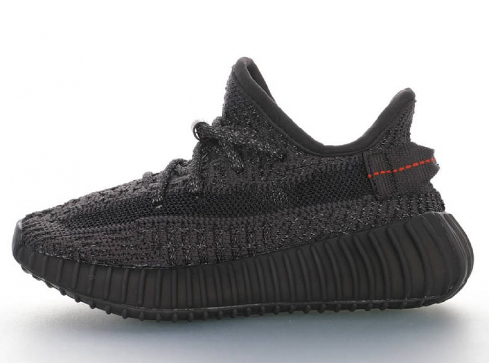 Kids Adidas Yeezy Boost 350 V2 Black Reflecti FU9007->Yeezy Boost->Sneakers