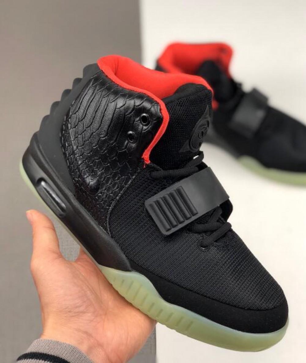 Nike Air Yeezy 2 Nrg Yeezy 02XHLR12 black->Yeezy Boost->Sneakers