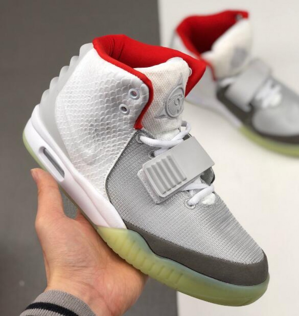 Nike Air Yeezy 2 Nrg Yeezy 02XHLR12 silver->Yeezy Boost->Sneakers